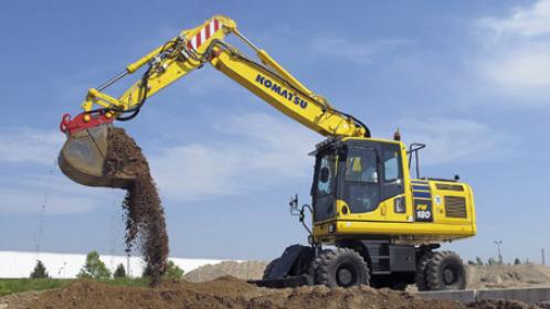 Komatsu bandenkraan Komatsu bandenkraan